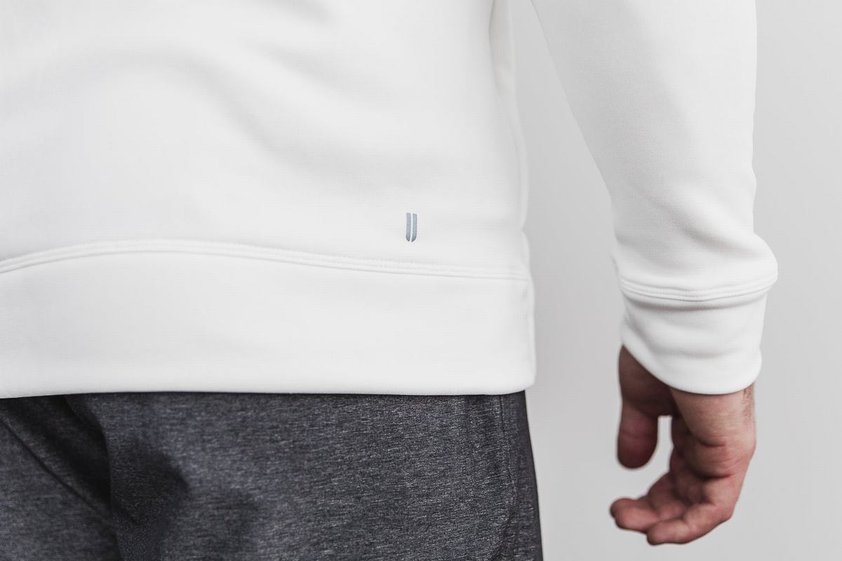 Nobull Performance Zip-up Men's Hoodie White | Australia (GZ3427)